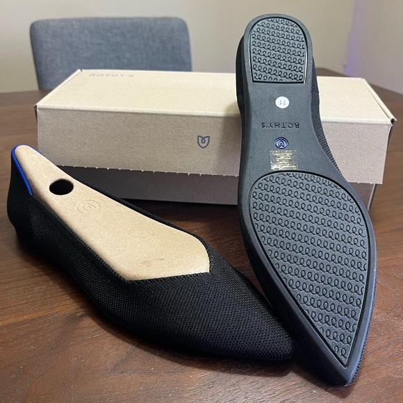 Rothy’s The Point Black Size 11 - Picture 1 of 4